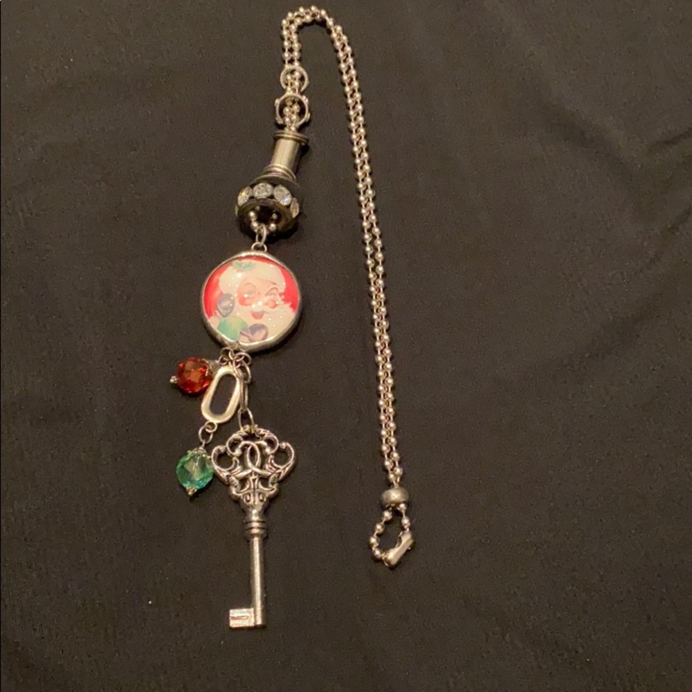 Santa “believe” pendant